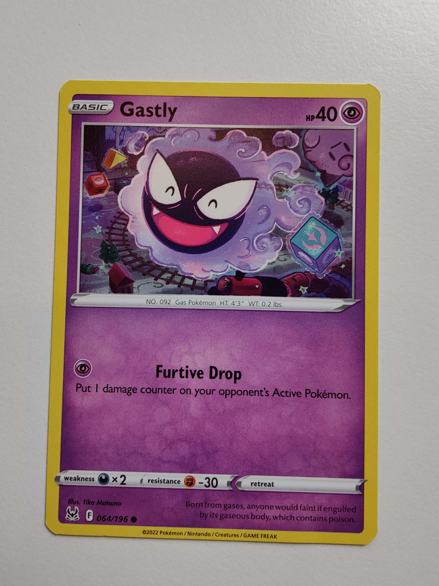 Gastly #64/196 – Sword & Shield: Lost Origin