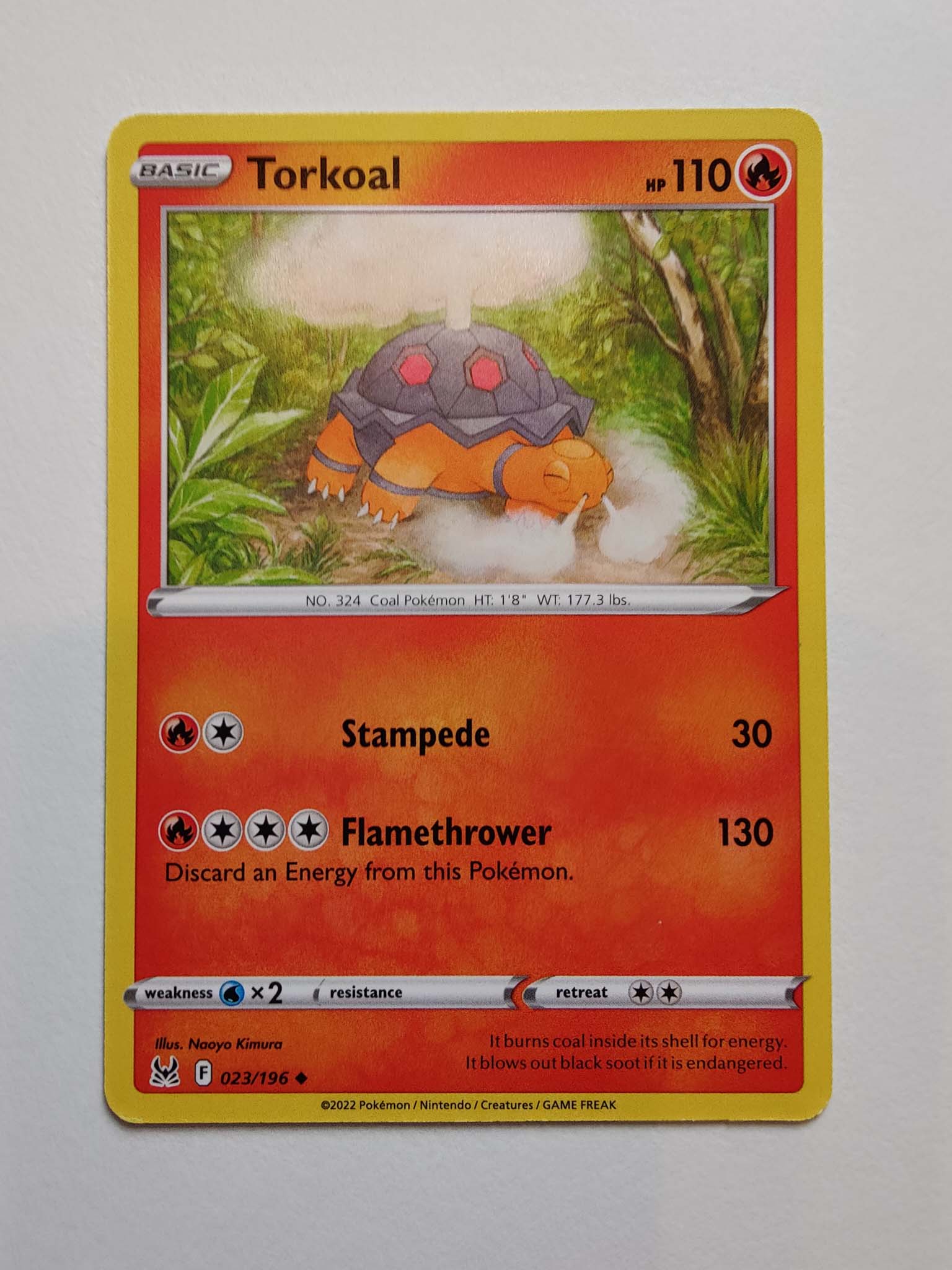 Torkoal #23/196 – Sword & Shield: Lost Origin Torkoal #23/196 – Sword & Shield: Lost Origin