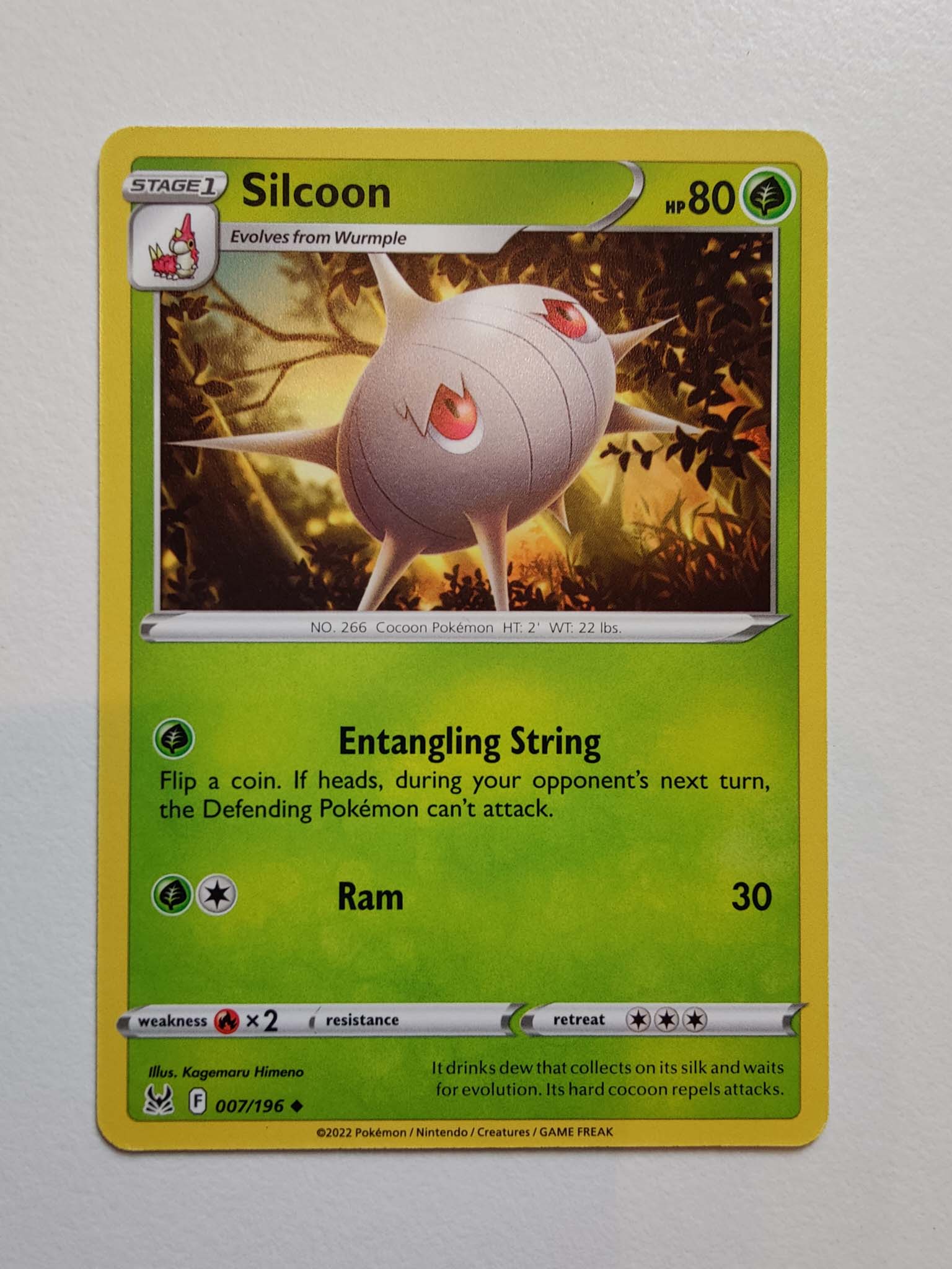 Silcoon #7/196 – Sword & Shield: Lost Origin